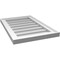 Ekena Millwork Vertical Surface Mount PVC Gable Vnt: Non-Functional, w/2"W x 1-1/2"H, Brickmould Frame, 16"W x 24"H GVPVE16X2402SN - alternate 5